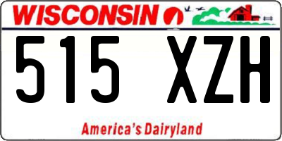 WI license plate 515XZH