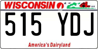 WI license plate 515YDJ