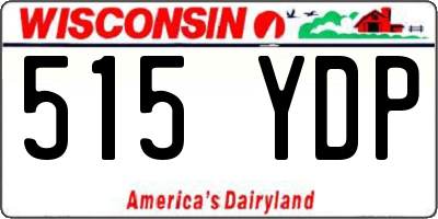 WI license plate 515YDP
