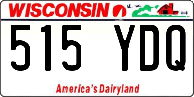 WI license plate 515YDQ