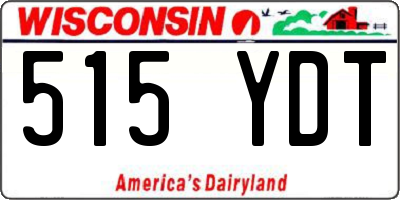 WI license plate 515YDT