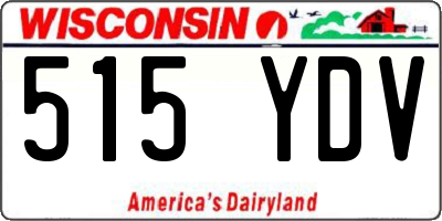 WI license plate 515YDV