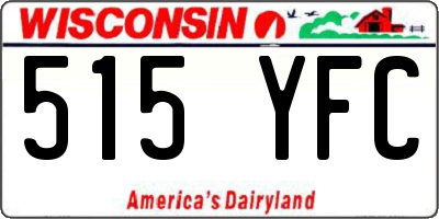 WI license plate 515YFC