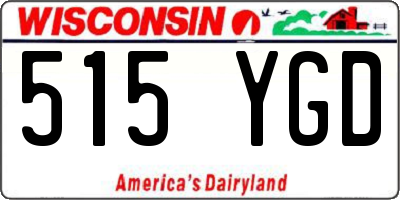 WI license plate 515YGD