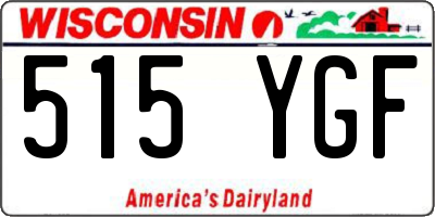 WI license plate 515YGF