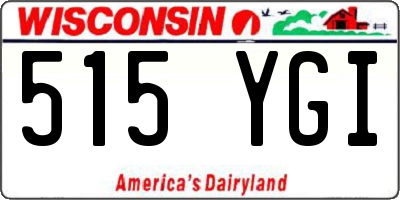 WI license plate 515YGI