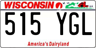 WI license plate 515YGL