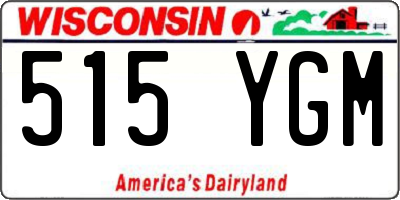 WI license plate 515YGM
