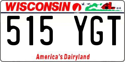 WI license plate 515YGT