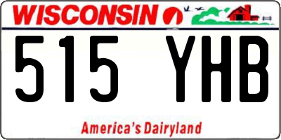 WI license plate 515YHB