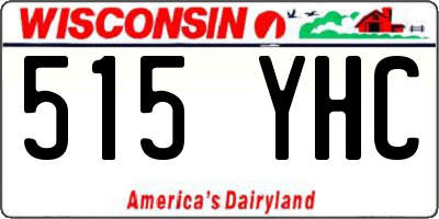 WI license plate 515YHC