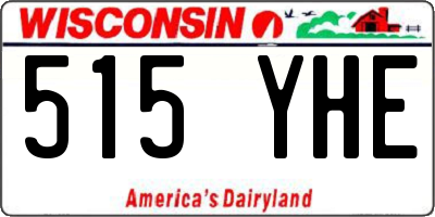 WI license plate 515YHE