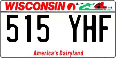 WI license plate 515YHF