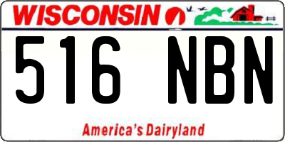 WI license plate 516NBN