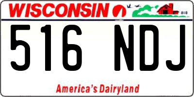 WI license plate 516NDJ