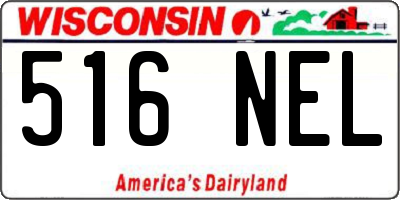 WI license plate 516NEL