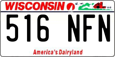 WI license plate 516NFN