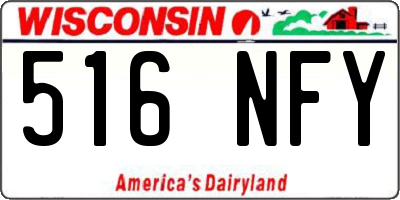 WI license plate 516NFY