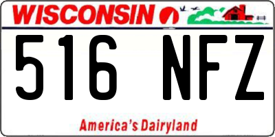WI license plate 516NFZ