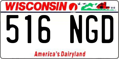 WI license plate 516NGD
