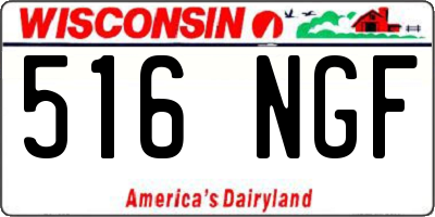 WI license plate 516NGF