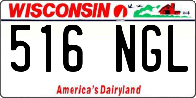 WI license plate 516NGL