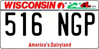 WI license plate 516NGP