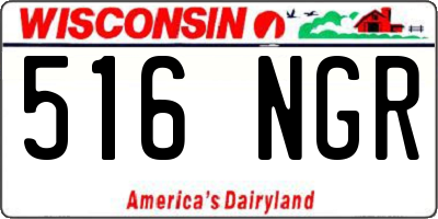 WI license plate 516NGR