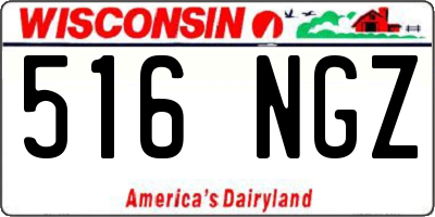 WI license plate 516NGZ