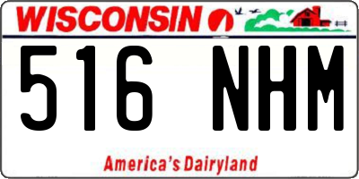 WI license plate 516NHM