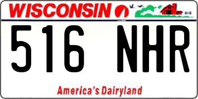 WI license plate 516NHR