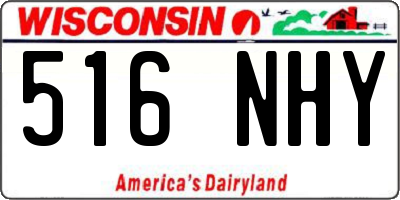 WI license plate 516NHY