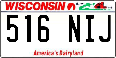 WI license plate 516NIJ