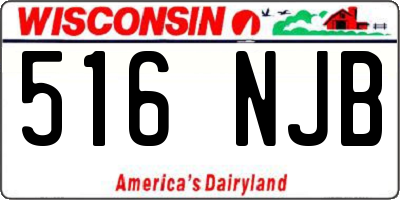 WI license plate 516NJB