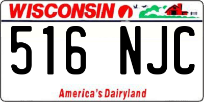 WI license plate 516NJC
