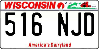 WI license plate 516NJD