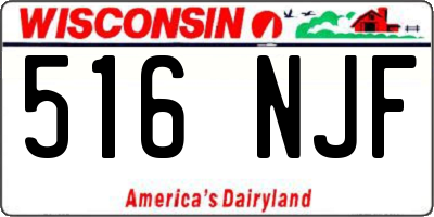 WI license plate 516NJF