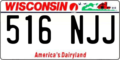 WI license plate 516NJJ