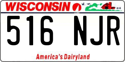 WI license plate 516NJR