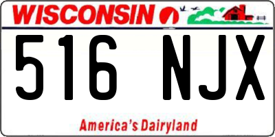 WI license plate 516NJX