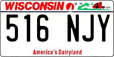 WI license plate 516NJY