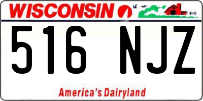 WI license plate 516NJZ