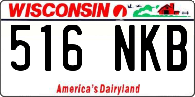 WI license plate 516NKB