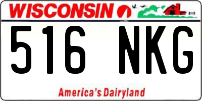 WI license plate 516NKG