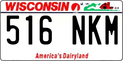 WI license plate 516NKM