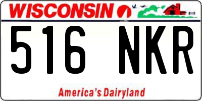 WI license plate 516NKR