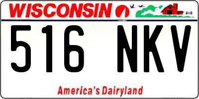 WI license plate 516NKV