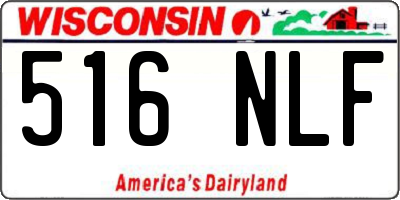 WI license plate 516NLF