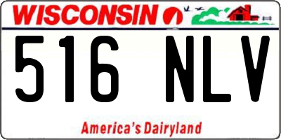 WI license plate 516NLV