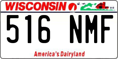 WI license plate 516NMF